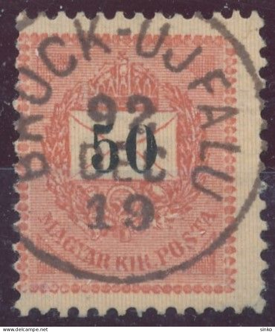 1889. Black Number Krajcar 50kr Stamp, BRUCK-UJFALU - ...-1867 Prefilatelia