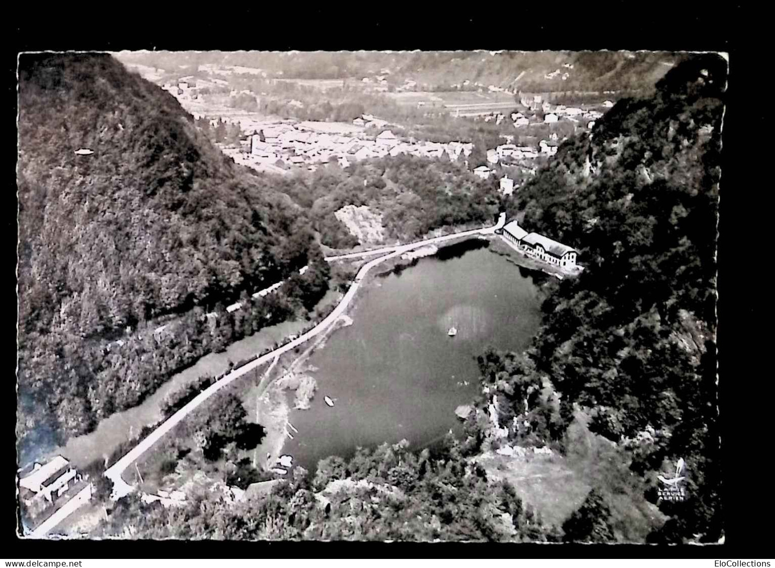 Cp, 73, En Avion Au Dessus De... Aiguebelle, Le Lac De Charbonnières, Aiguebelle Et Randens, Voyagée, Ed. Lapie - Aiguebelle