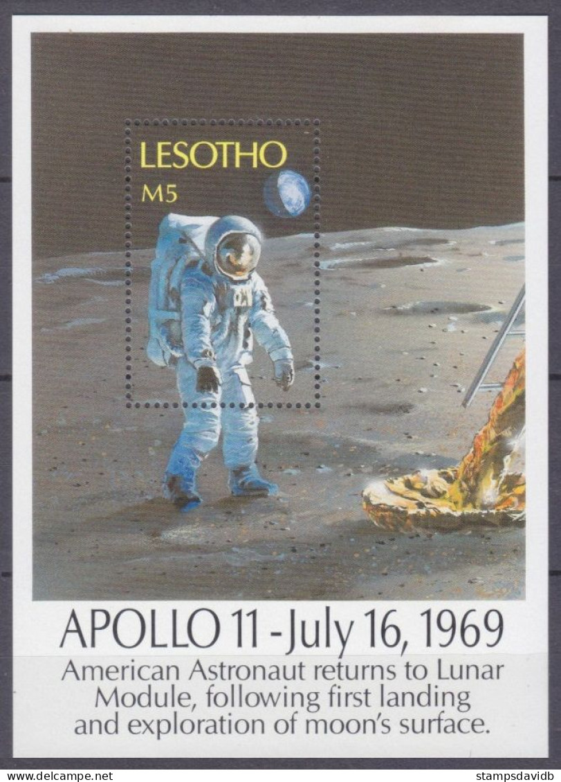 1989 Lesotho 800/B67 20 Years Of Apollo 11 Moon Landing 6,50 € - Afrika