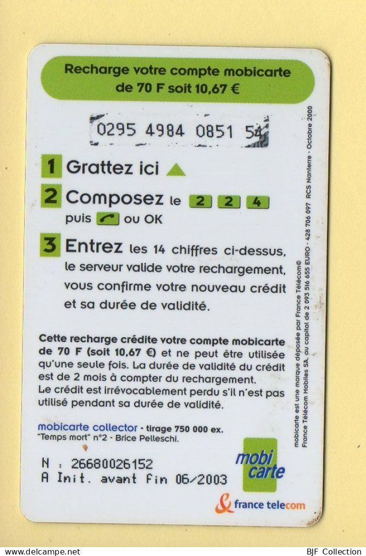 Mobicarte Collector : Puzzle Temps Mort N°2 – Brice Pelleschi / France Télécom / 06/2003 / Recharge 70 - Mobicartes