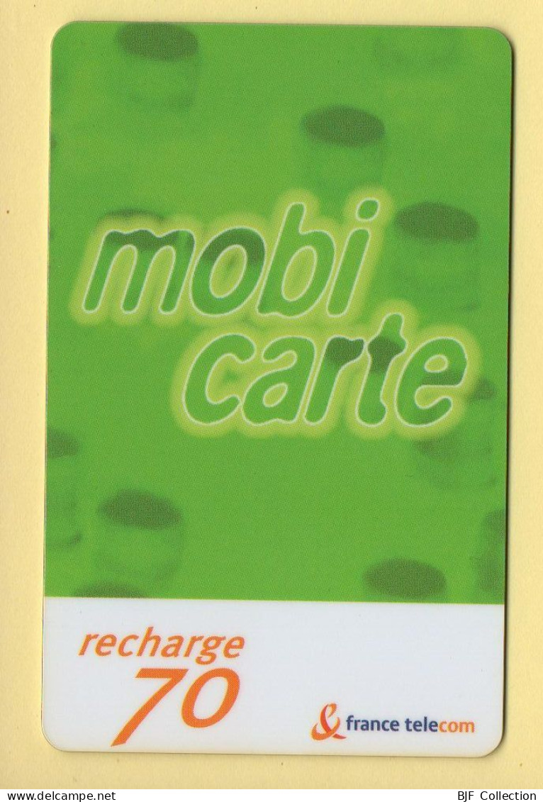 Mobicarte : Recharge 70 (Chiffres Orange) Nouveau Logo :12/2002 : France Télécom (voir Cadre Et Numérotation) - Nachladekarten (Refill)