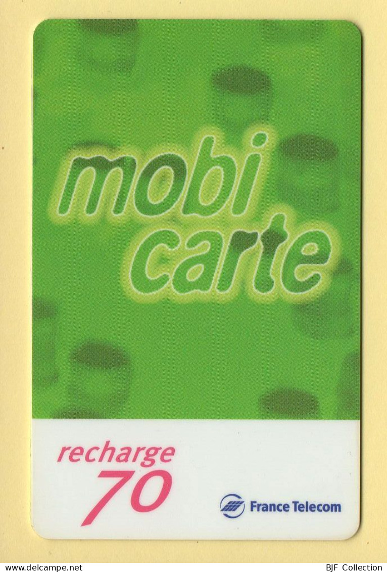 Mobicarte : Recharge 70 (Chiffres Roses) Sans Logo FT Au Verso :12/2002 : France Télécom (voir Cadre Et Numérotation) - Per Cellulari (ricariche)