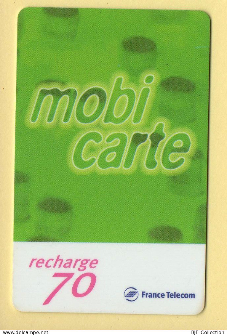 Mobicarte : Recharge 70 (Chiffres Roses) 12/2002 : France Télécom (voir Cadre Et Numérotation) - Nachladekarten (Refill)