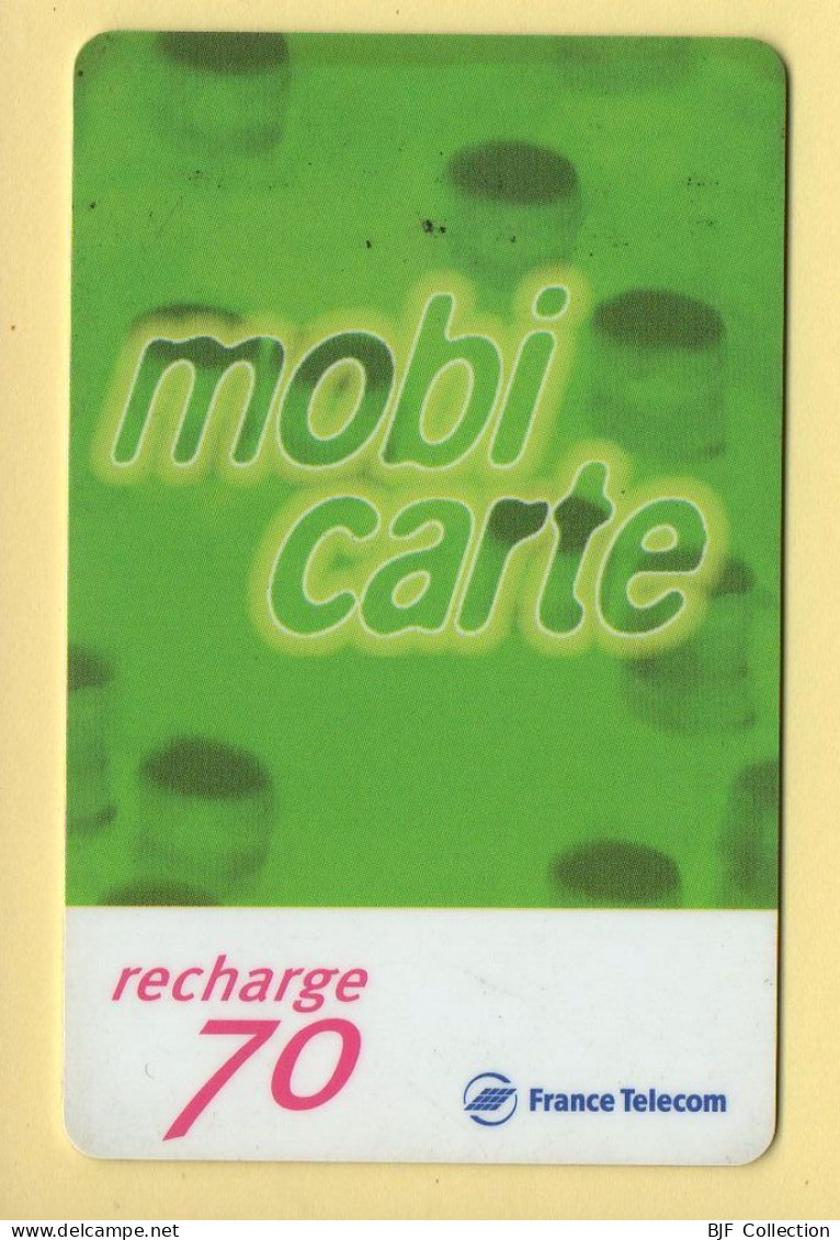 Mobicarte : Recharge 70 (Chiffres Roses) 12/2002 : France Télécom (voir Cadre Et Numérotation) - Cellphone Cards (refills)