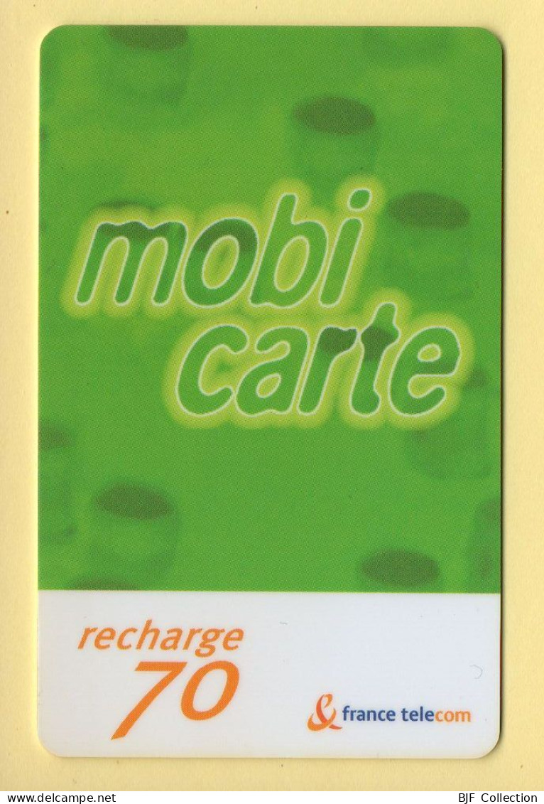 Mobicarte : Recharge 70 (Chiffres Orange) Nouveau Logo :06/2003 : France Télécom (voir Cadre Et Numérotation) - Mobicartes