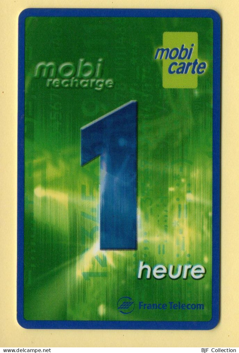 Mobicarte : Mobirecharge 1 Heure : France Télécom : 12/2002 (voir Cadre Et Numérotation) - Kaarten Voor De Telefooncel (herlaadbaar)
