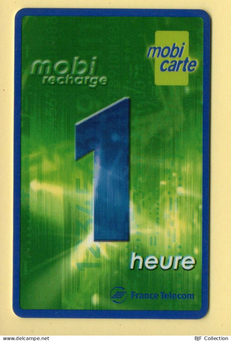 Mobicarte : Mobirecharge 1 Heure : France Télécom : 12/2002 (voir Cadre Et Numérotation) - Kaarten Voor De Telefooncel (herlaadbaar)