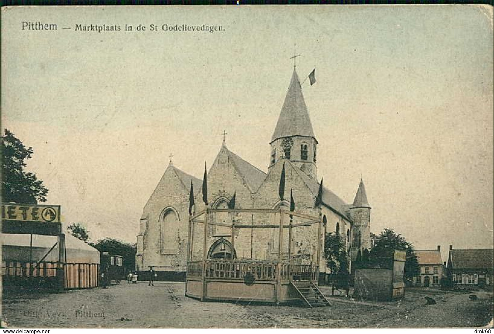 BELGIUM - PITTEM / PITTHEM - MARKTPLAATS IN DE ST. GODELIEVEDAGEN - 1900s (18192) - Pittem
