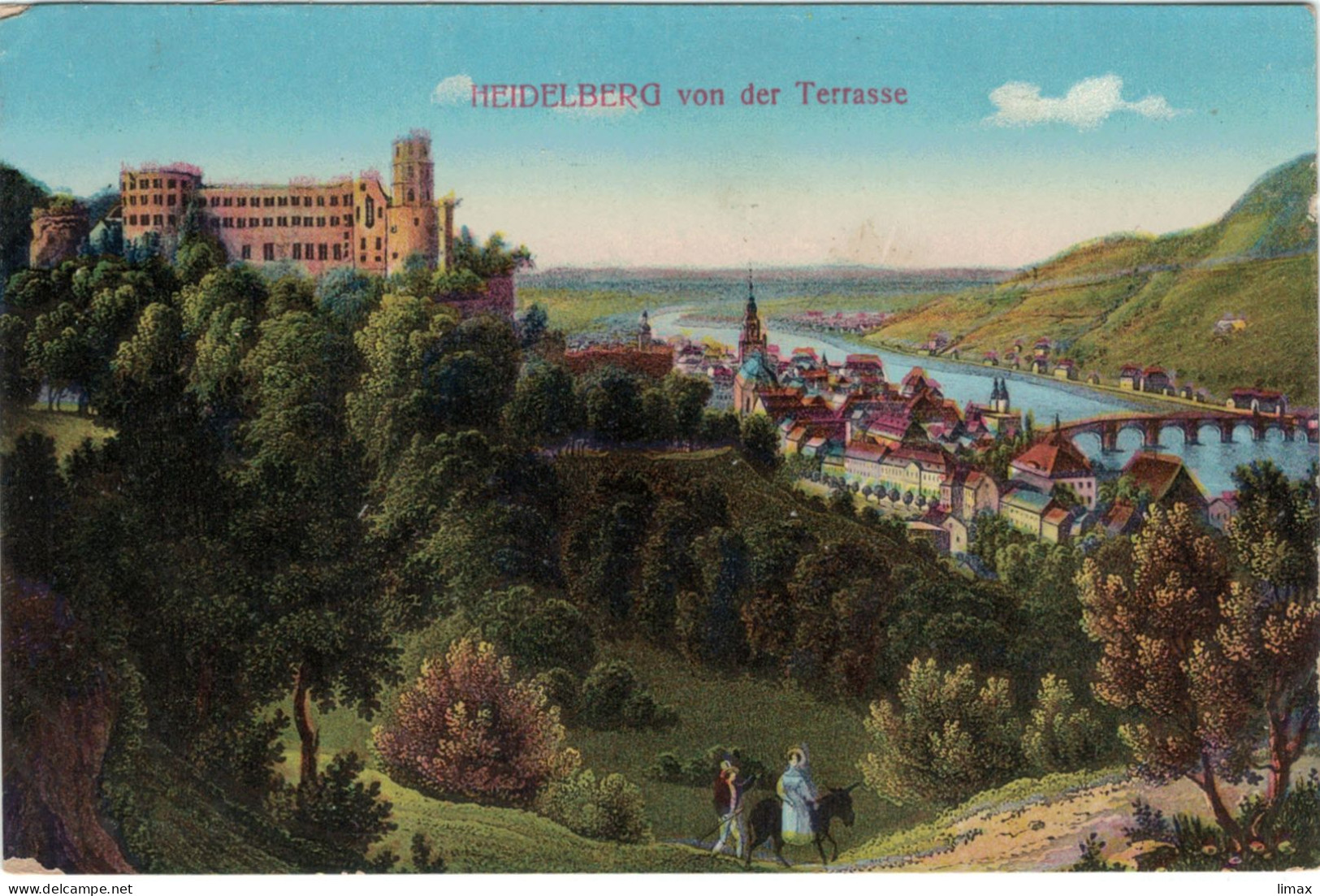 AK Heidelberg Von Der Terrasse Um 1910 - Heidelberg