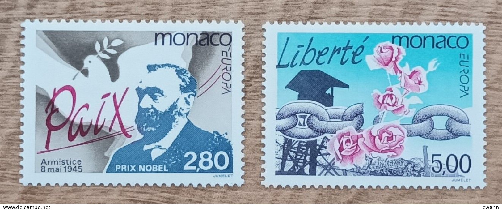 Monaco - YT N°1987, 1988 - EUROPA / Paix Et Liberté - 1995 - Neuf - Neufs