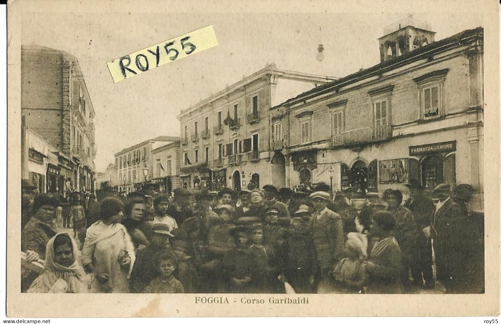 Puglia-foggia Corso Garibaldi Animatissima Bella Veduta Di Folla A Passeggio Primi Anni 30 (f.picc./v.retro) - Foggia