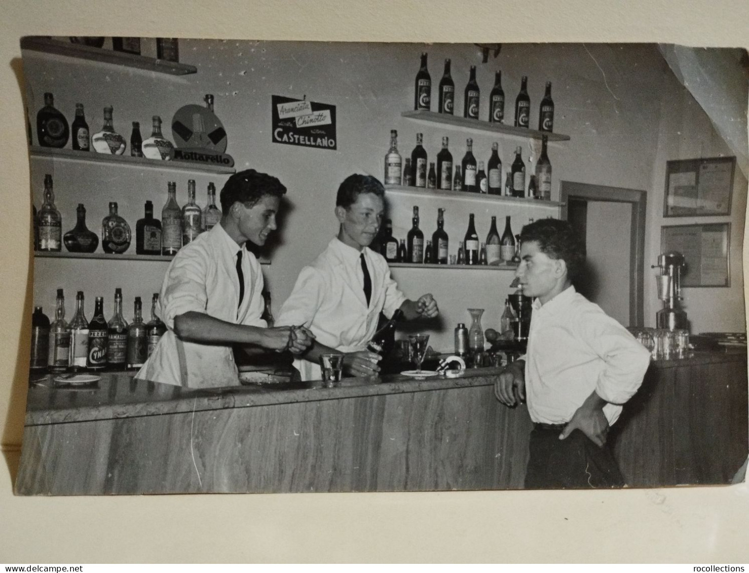 Italy Bar 1953 Italia Foto CAVALLARI Roma. Bar Advertising CASTELLANO Aranciata Chinotto - Europe