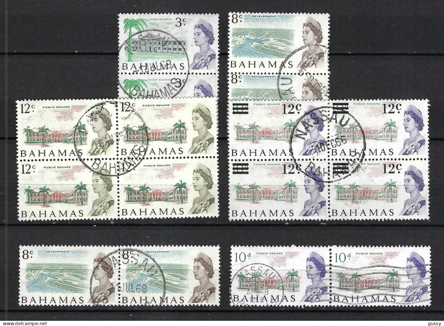 BAHAMAS Ca.1953-73: Lot D' Obl. - 1859-1963 Colonia Britannica