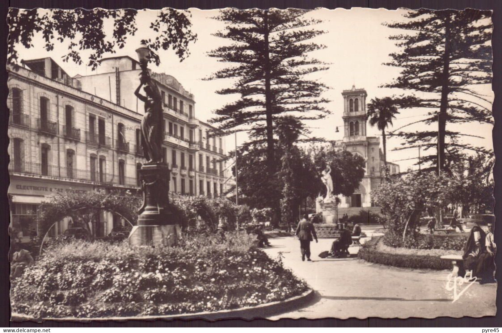 ALGERIE BONE LE SQUARE ET JARDIN DE L HOTEL DE VILLE - Annaba (Bône)