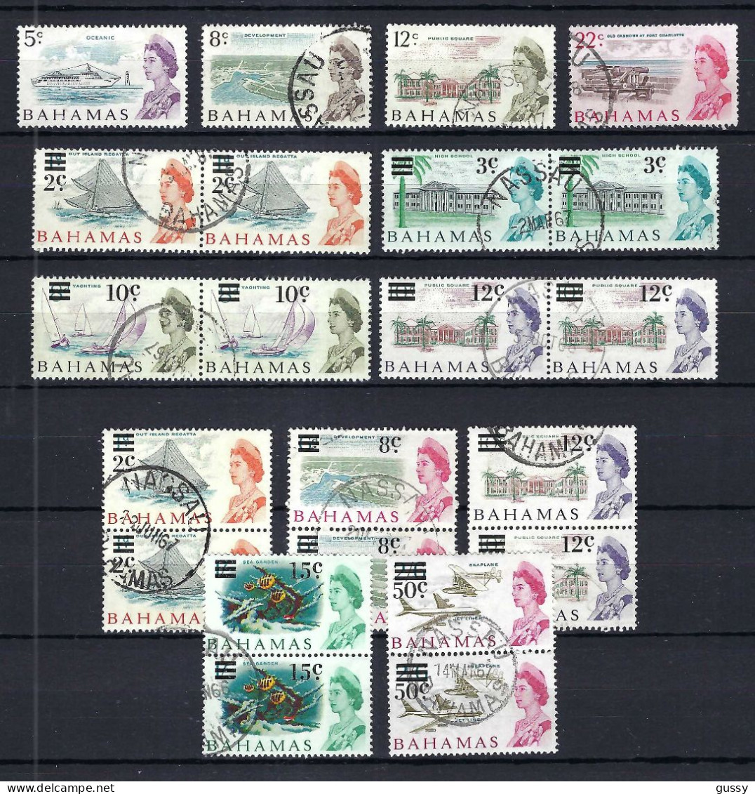 BAHAMAS Ca.1953-73: Lot D' Obl. - 1859-1963 Crown Colony