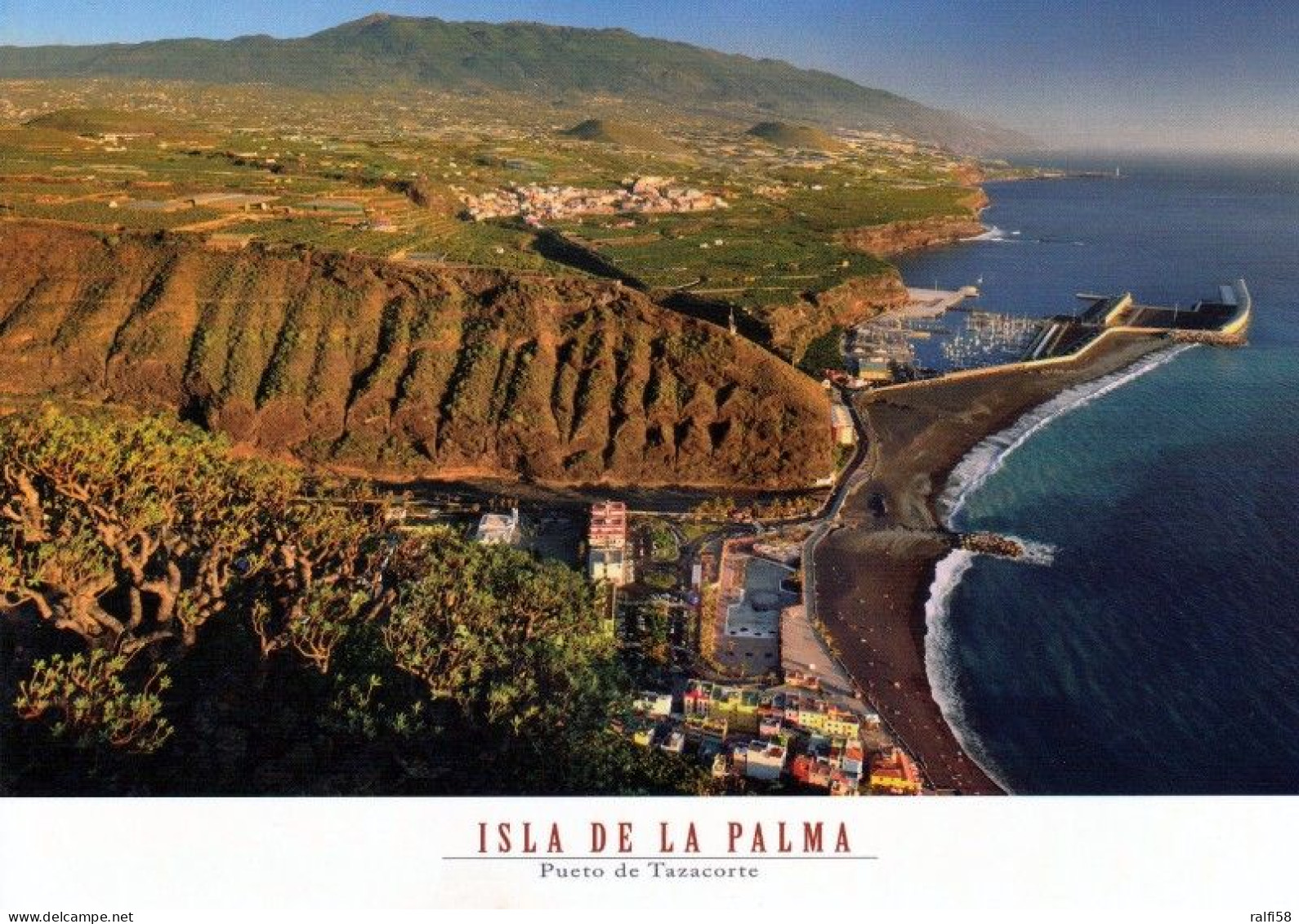 1 AK La Palma * Blick Auf Puerto De Tazacorte - Luttbildaufnahme * - La Palma