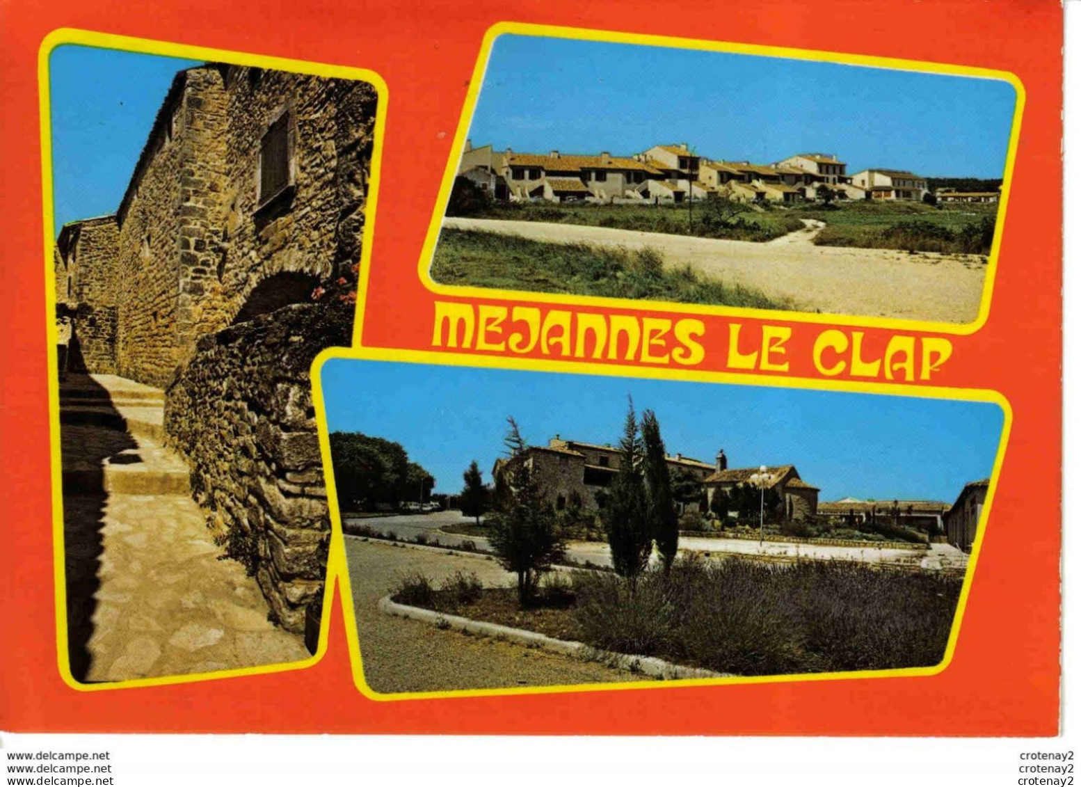 30 MEJANNES LE CLAP Multivues Vers Lissan Alès N°6234 Le Vieux Village Vue D'ensemble Vieille Rue VOIR DOS - Alès