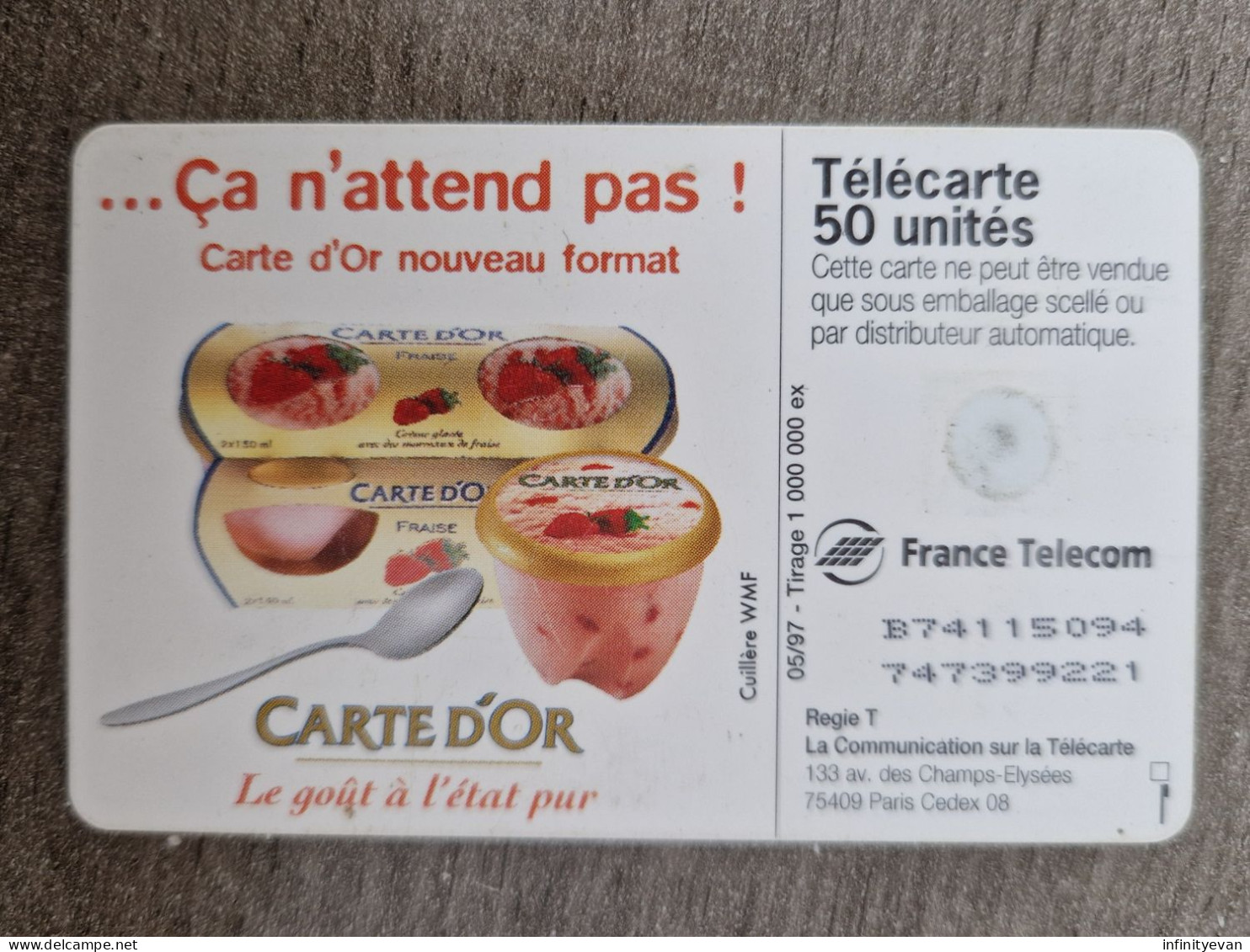 F739 - CARTE D'OR VARIETE ANCIENNE NUMEROTATION - 1997