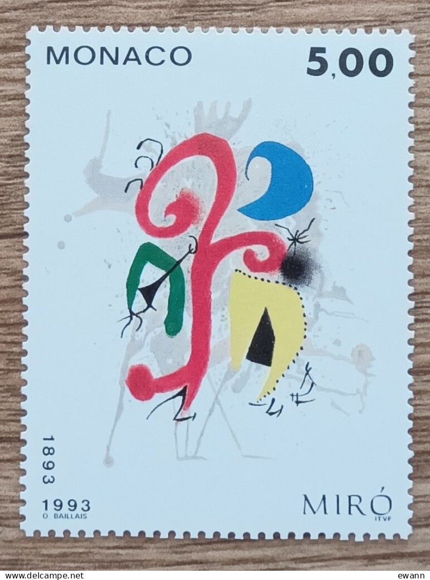 Monaco - YT N°1909 - Juan Miro - 1993 - Neuf - Neufs