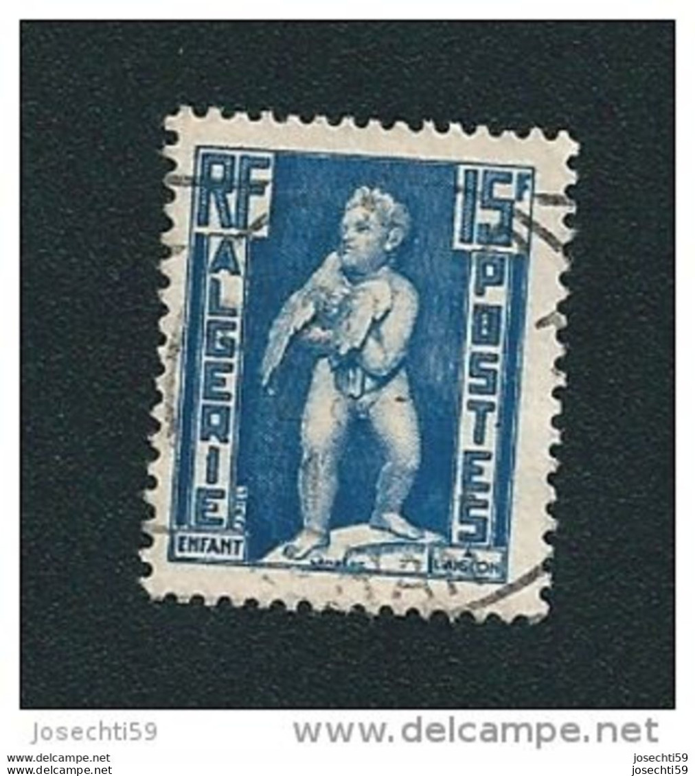 N° 290  Enfant à L'Aiglon Timbre Oblitéré Algérie 1952 ( Afrique ) - Algeria (1962-...)