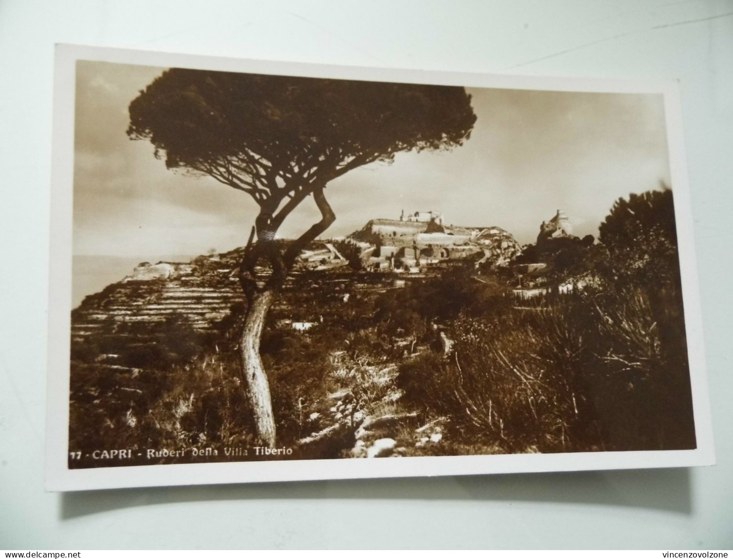 Cartolina "CAPRI Ruderi Della Villa Di Tiberio" Edizioni Angeli Terni, Anni 1930 - Napoli