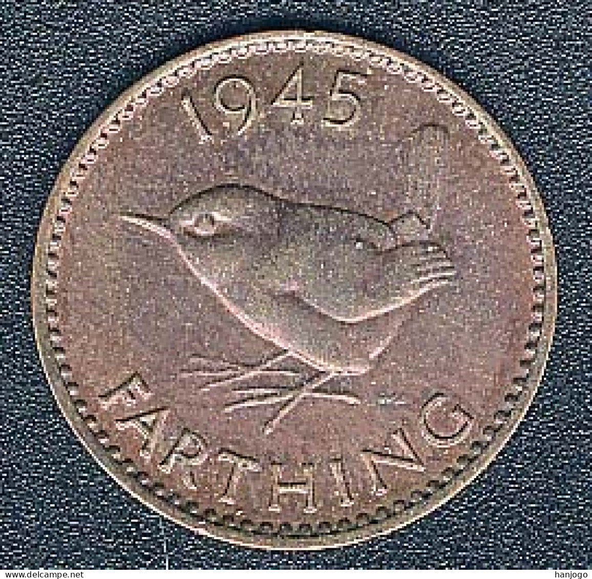 Großbritannien, Farthing 1945 - B. 1 Farthing