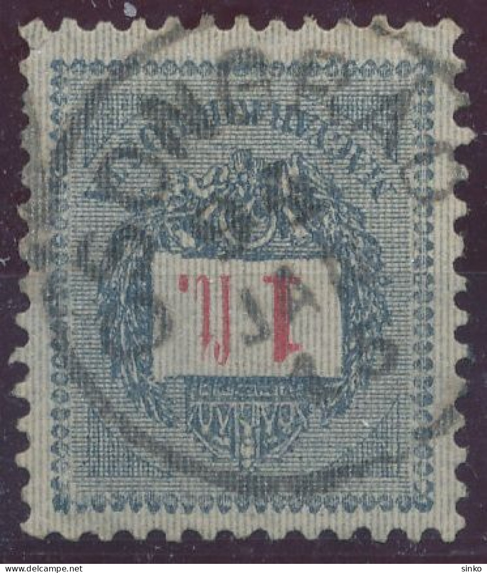 1889. Black Number Krajcar 1Ft Stamp, CSONGRAD - ...-1867 Prefilatelia