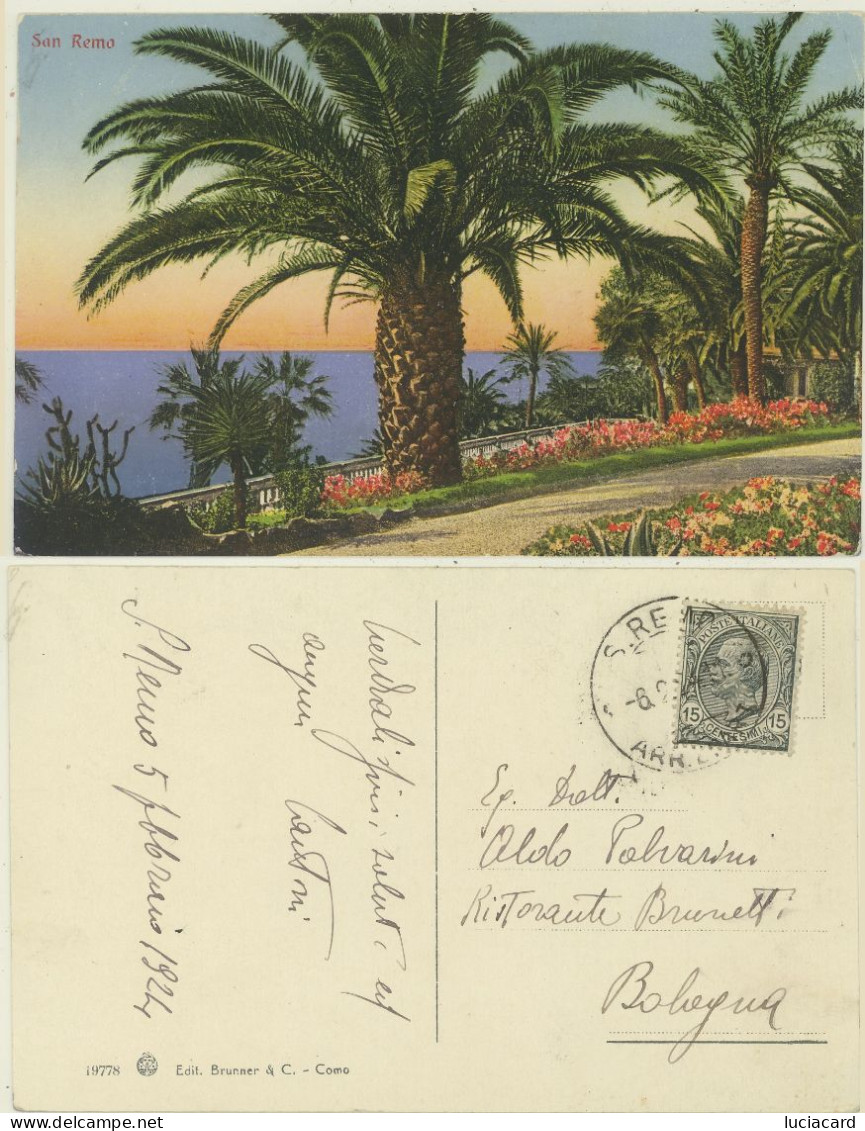 SAN REMO -SANREMO -IMPERIA -PANORAMA 1924 - San Remo