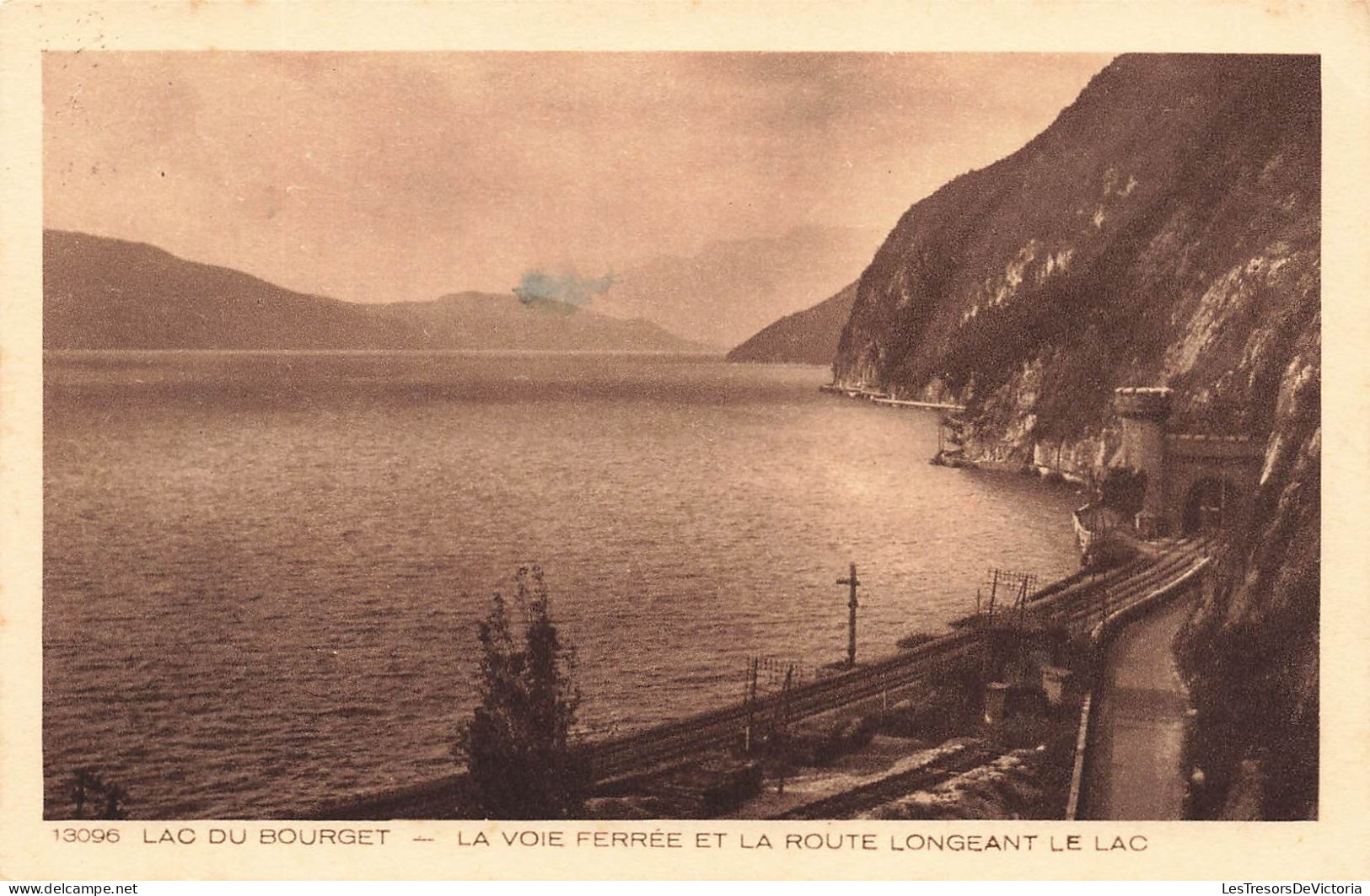 FRANCE - Lac Du Bourget - La Voie Ferrée Et La Route Longeant Le Lac - Carte Postale Ancienne - Autres & Non Classés