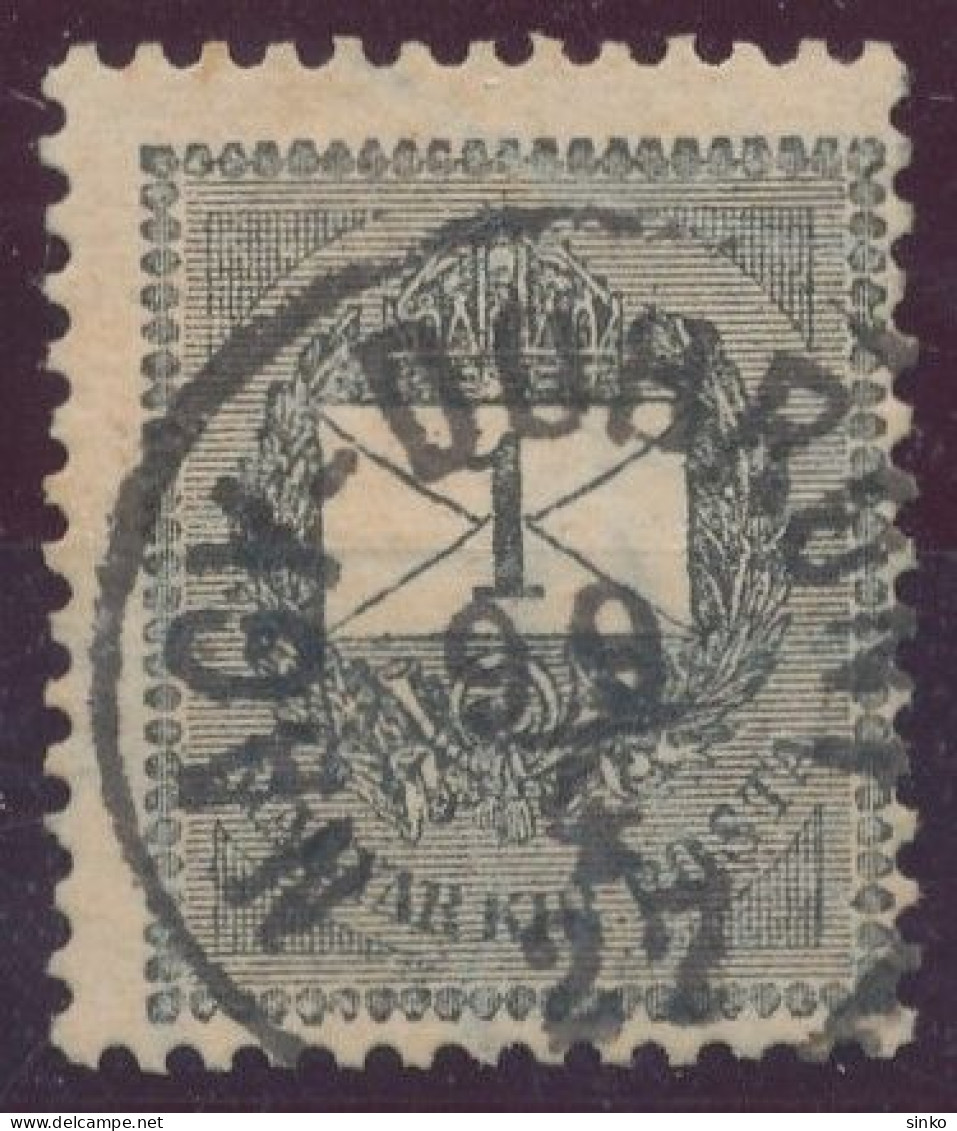 1898. Black Number Krajcar 1kr Stamp, NAGY-DOBRONY - ...-1867 Prephilately