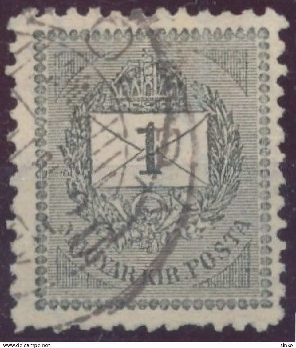 1898. Black Number Krajcar 1kr Stamp - ...-1867 Prefilatelia