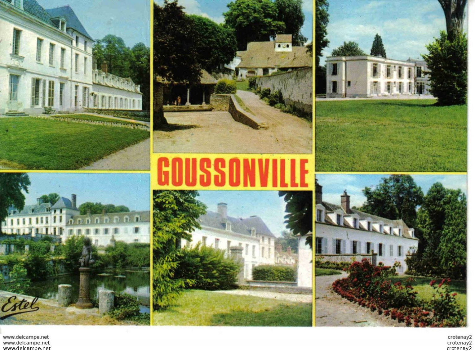 78 GOUSSONVILLE Multivues Vers Guerville L'Eglise Et Divers Aspects De La Clinique Médicale - Guerville