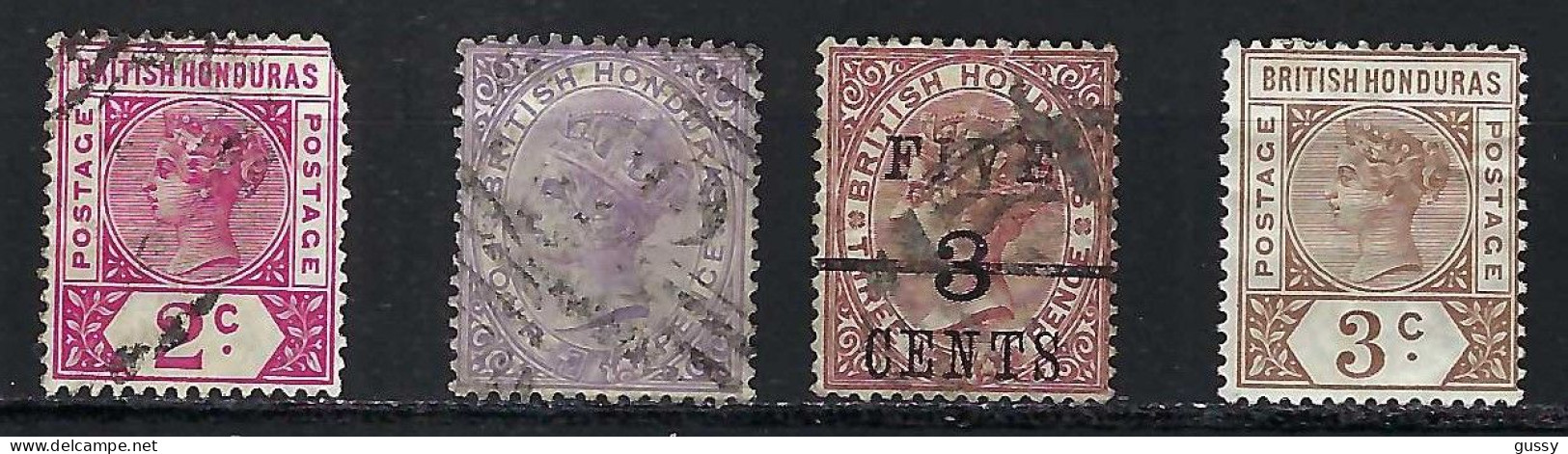 HONDURAS BRITANNIQUE Ca.1882-91: Lot D' Obl. Et Neuf* - British Honduras (...-1970)