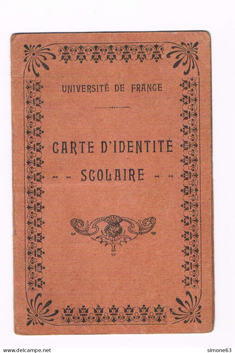 D 63 - Clermont-ferrand - Carte Identité Scolaire -1931-32 - Lycée Jeanne D'arc Au Nom De Geneviève Marie Noëlle CUSSET - Documents Historiques