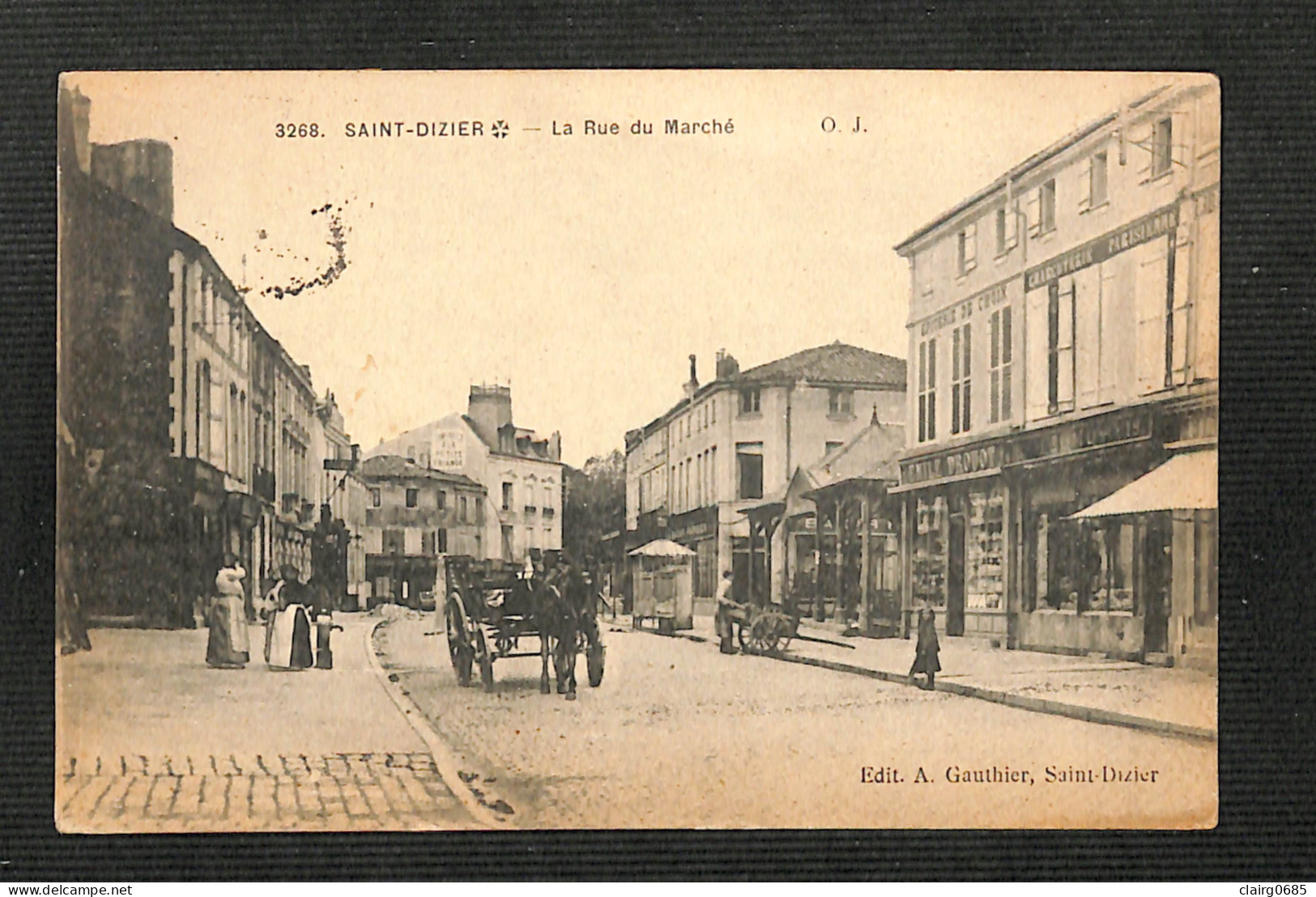 52 - SAINT-DIZIER - La Rue Du Marché - 1917 - Saint Dizier
