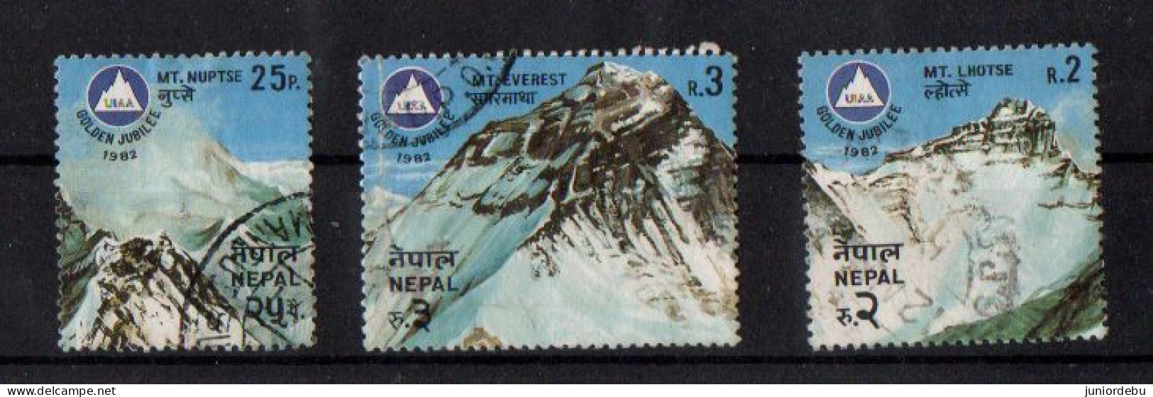Nepal - 1982 - The 50th Anniversary Of International Union Of Alpinist Associations - Set - Used. - Nepal