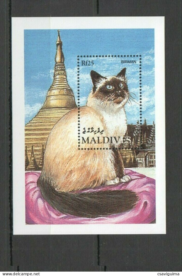 Maldives - 1994 - Cats: Birman - Yv Bf 304 - Katten