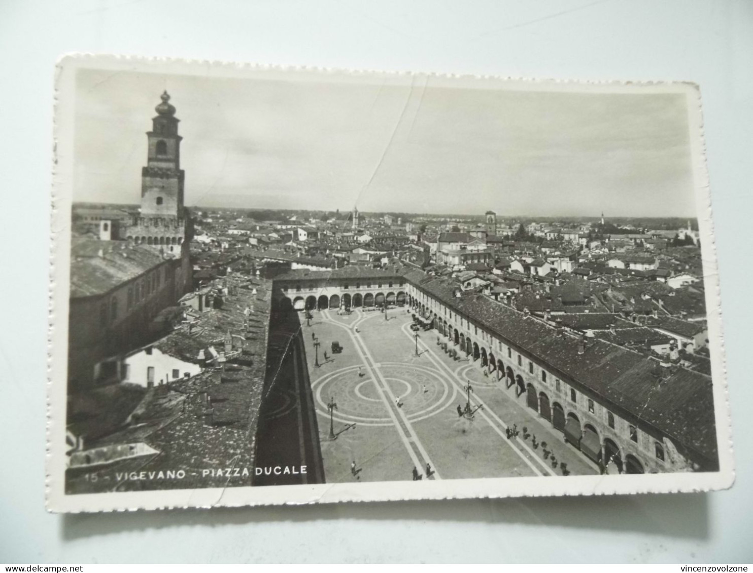 Cartolina Viaggiata "VIGEVANO PIAZZA DUCALE" 1949 - Pavia