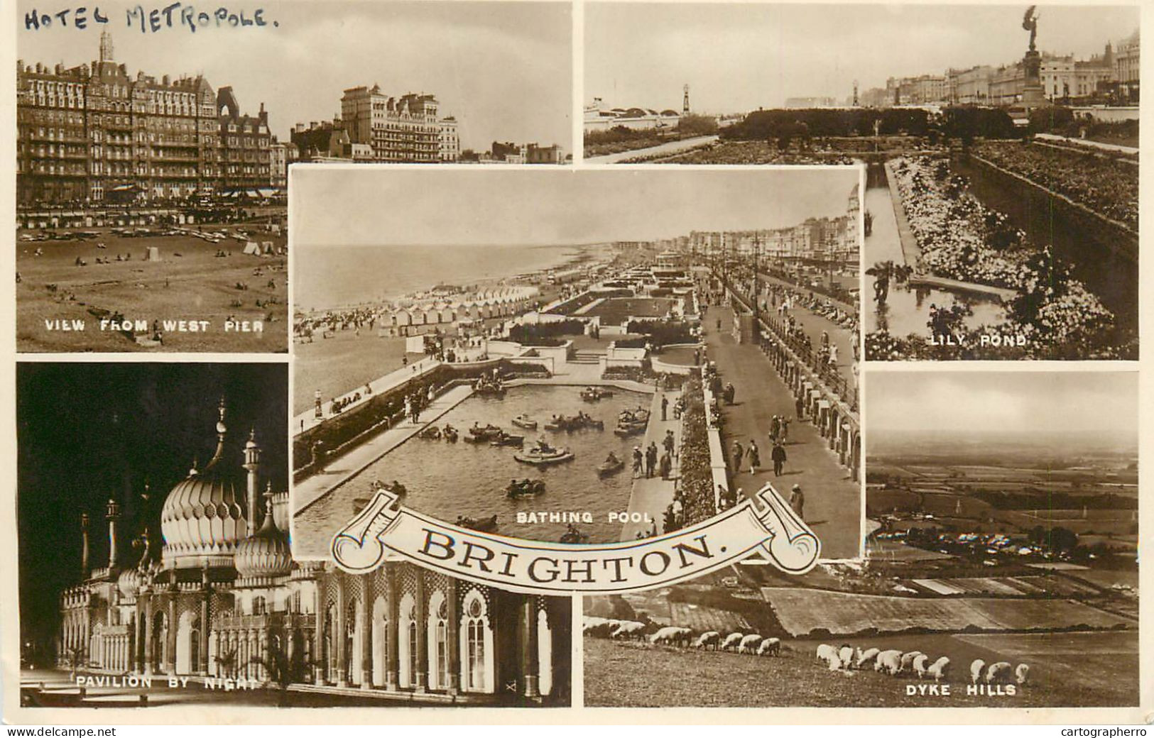 England Brighton Hotel Metropole Bathing Pol - Brighton