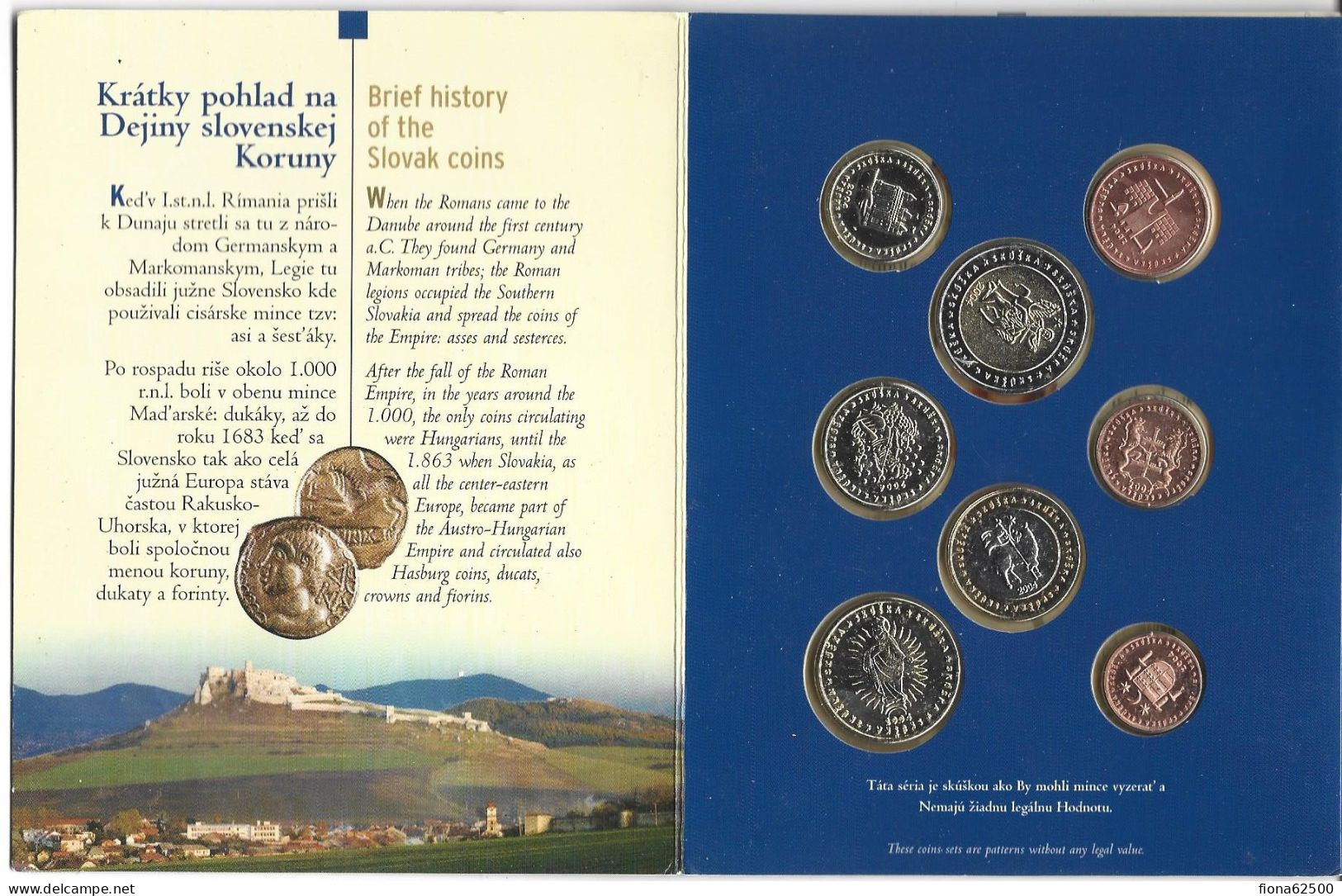 SERIE € ESSAIS 2004 . SLOVENIE. - Private Proofs / Unofficial