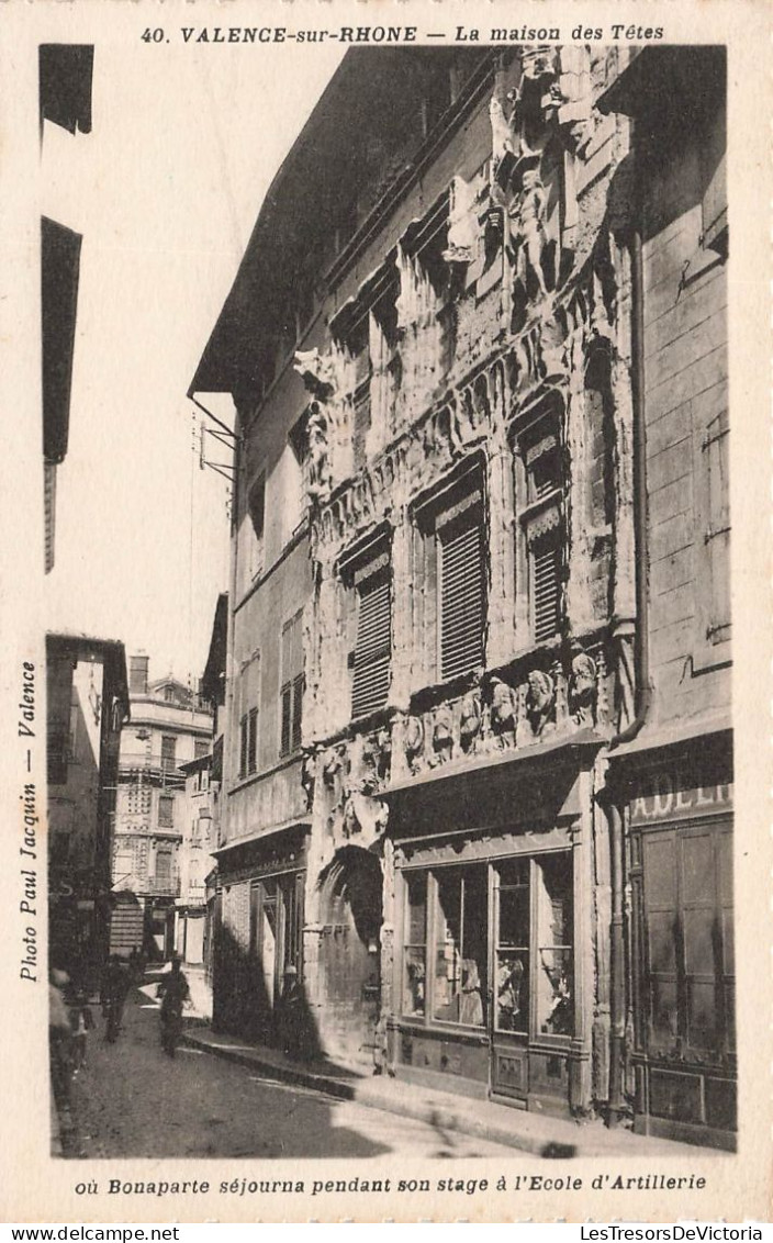 FRANCE - Valence Sur Rhône - La Maison Des Têtes - Carte Postale Ancienne - Valence