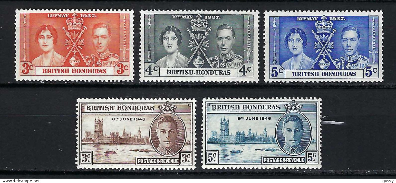 HONDURAS BRITANNIQUE Ca.1938-51: Lot De Neufs** - Honduras Británica (...-1970)