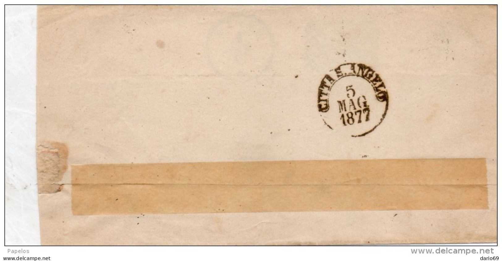 1877  LETTERA CON ANNULLO SILVI TERAMO + CITTÀ S.ANGELO - Storia Postale