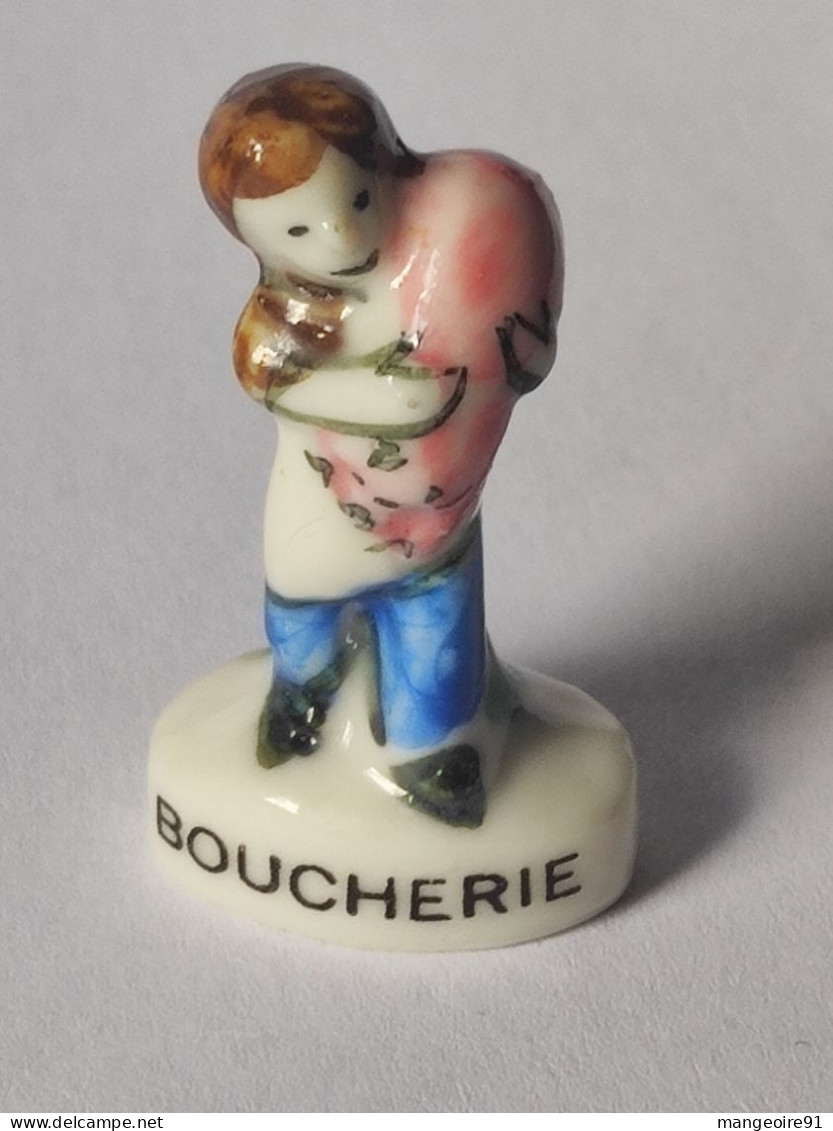 Fève / Fèves 1995 Les Commerçants * Boucherie (B6) Socle Blanc - Personaggi