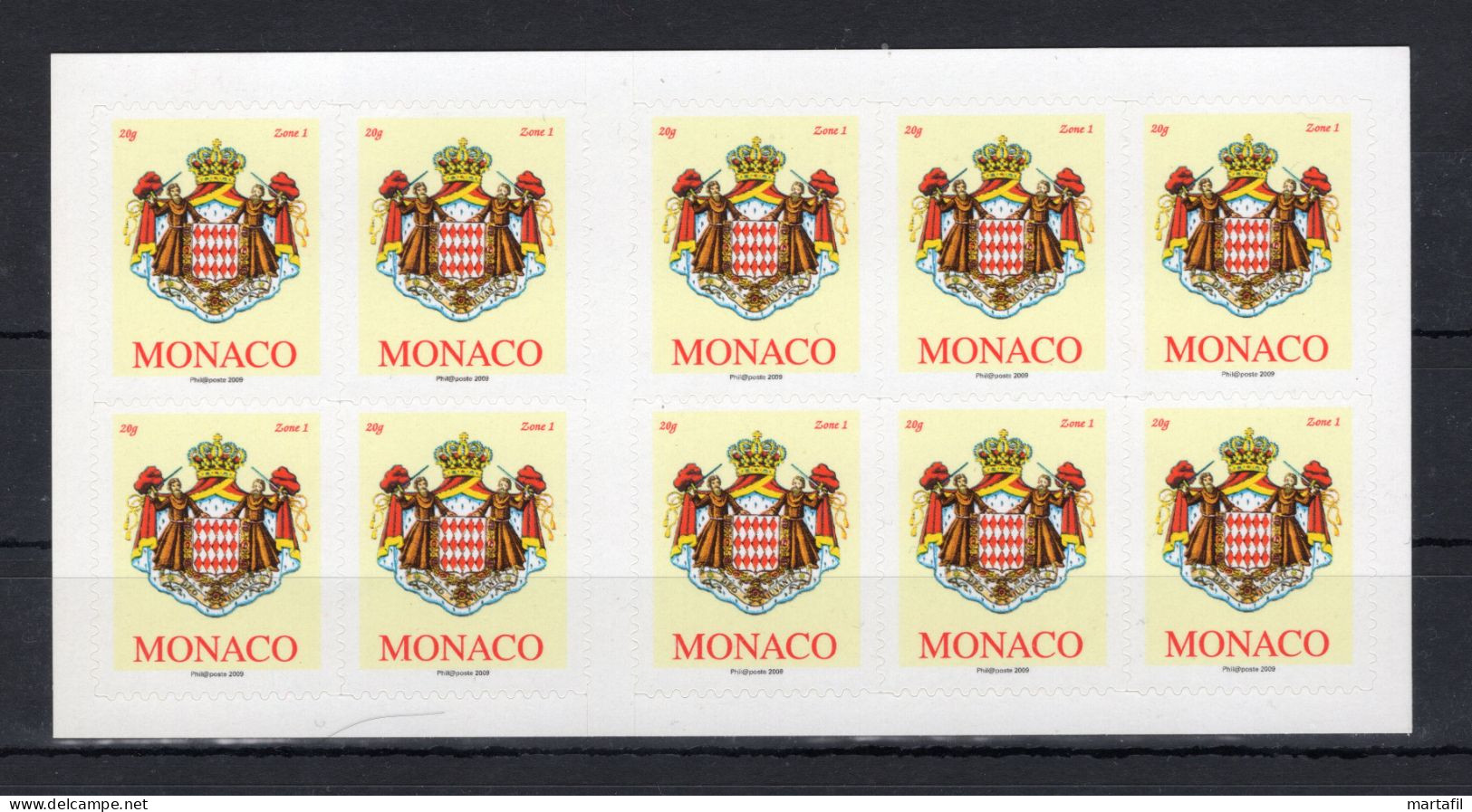 2009 (millesimo 2009 Philaposte) MONACO L2693 MNH ** Stemma Del Principato - Postzegelboekjes