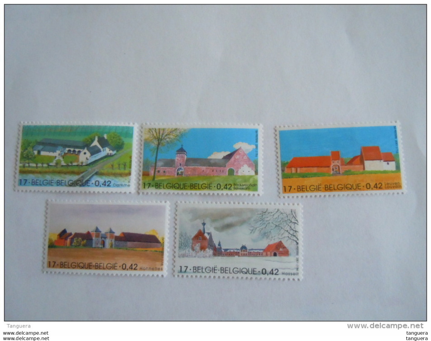 Belgie Belgique 2001 Grote Boerderijen Grande Fermes COB 3017-3021 MNH ** - Neufs