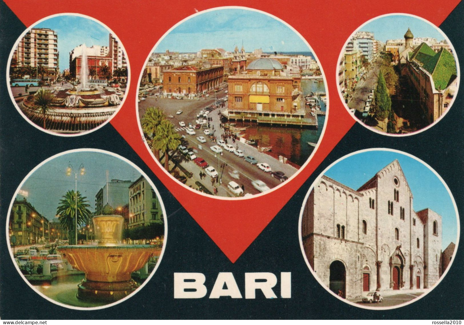 CARTOLINA  ITALIA BARI SALUTI VEDUTINE Italy  Postcard ITALIEN Ansichtskarten - Greetings From...
