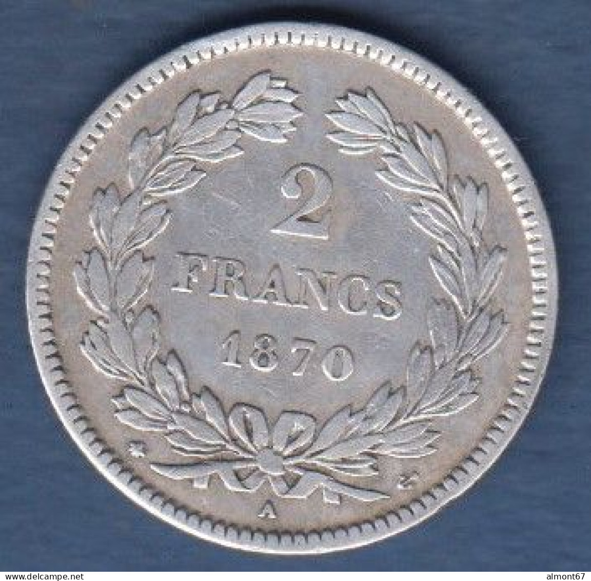 Cérès - 2 Francs 1870 A - 1870-1871 Gouvernement De La Défense Nationale