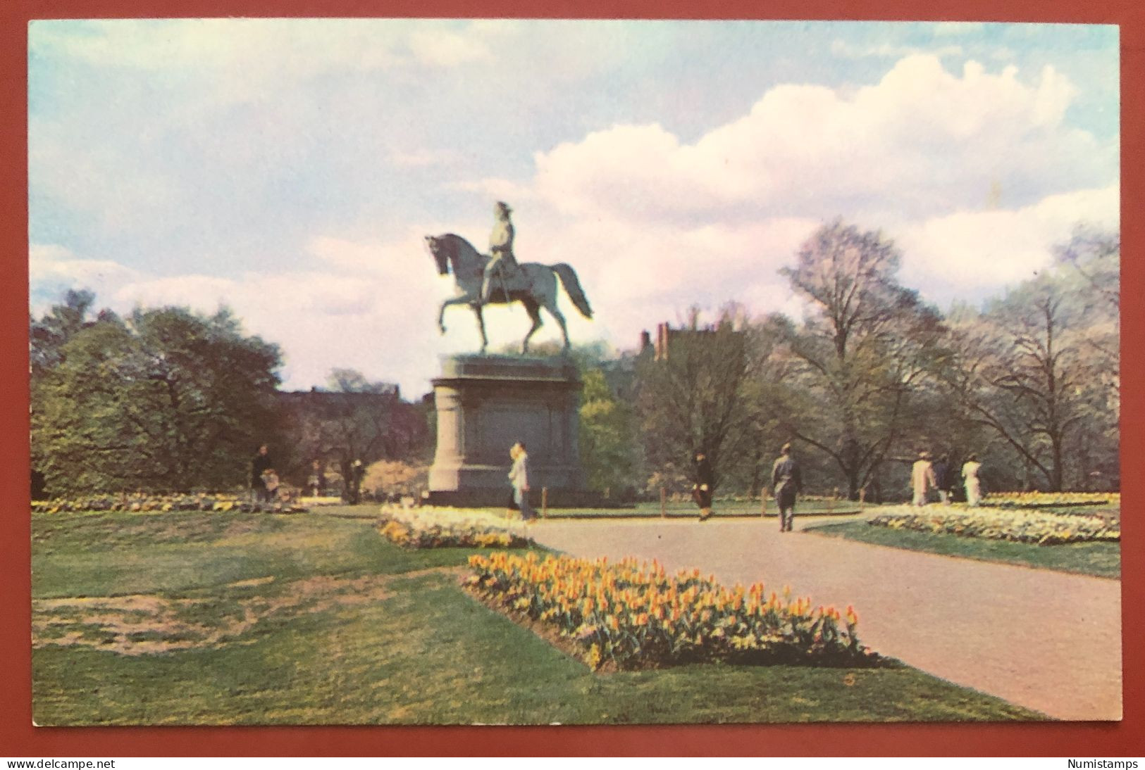 WASHINGTON STATUE, PUBLIC GARDENS, BOSTON (c691) - Boston