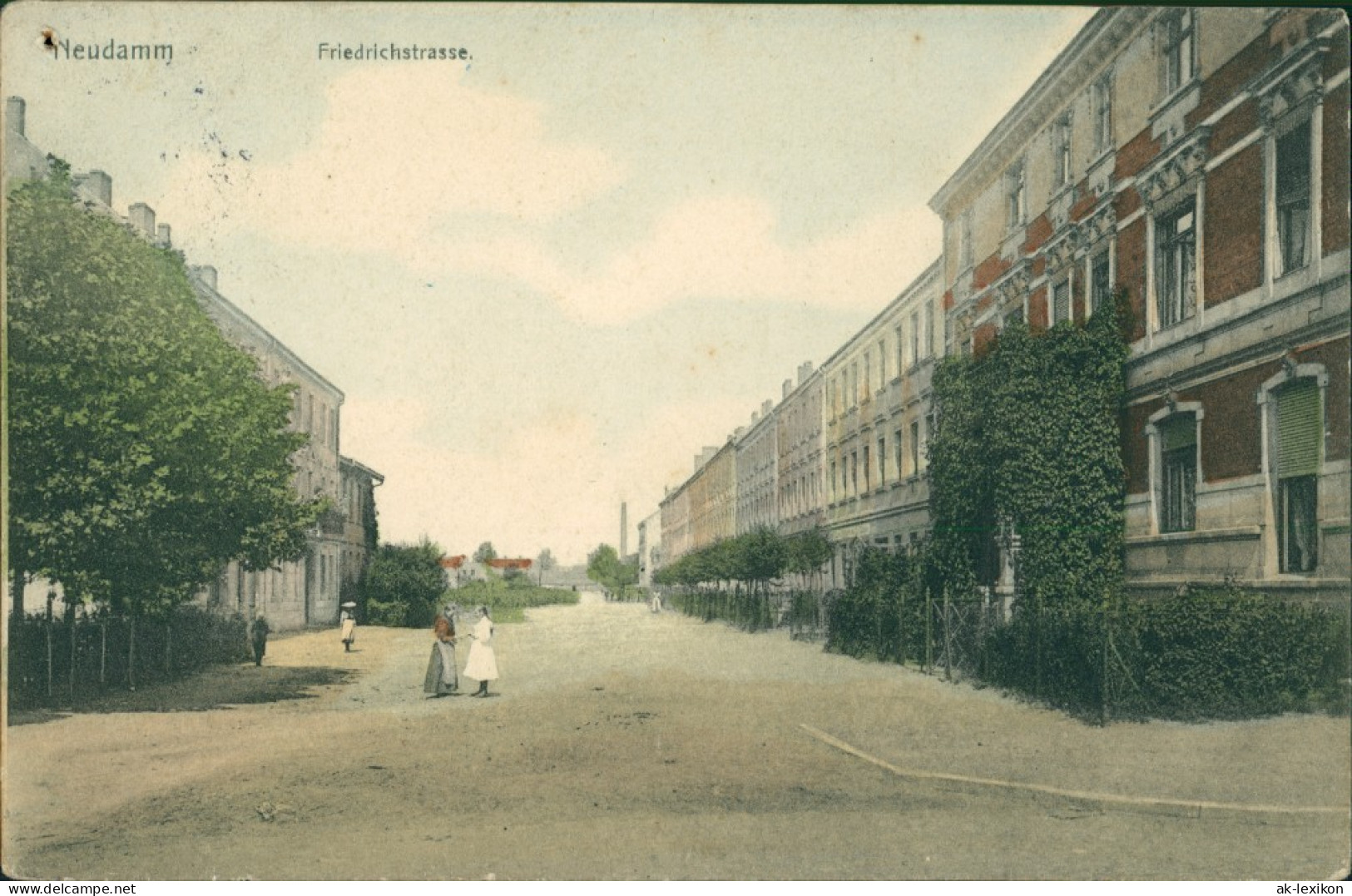 Postcard Neudamm (Neumark) Dębno Friedrichstraße Myśliborski (Kr  Soldin)  1907 - Pommern